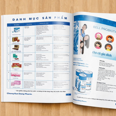 In catalogue dược phẩm cho doanh nghiệp