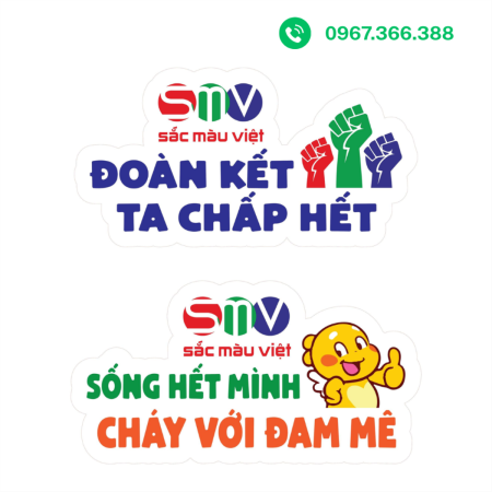 Hashtag cầm tay team building sáng tạo, slogan “cháy hết mình”