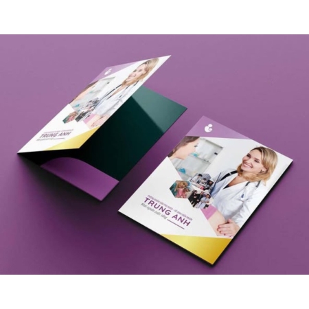 Kẹp file tài liệu phòng khám thiết kế đồng bộ hình ảnh