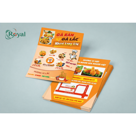 Tờ gấp quảng cáo nhà hàng – quán ăn