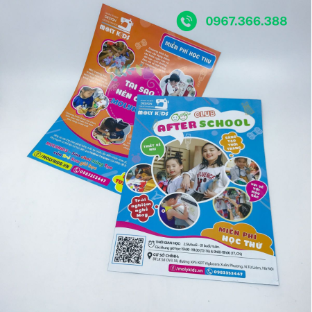 In Brochure Gập Tuyển Sinh, Giới Thiệu Khóa Học & Trung Tâm Giáo Dục