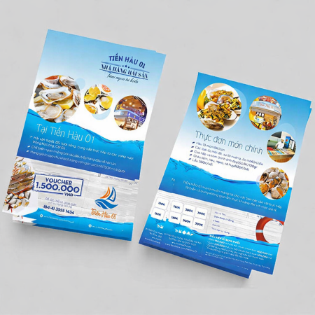 Tờ rơi quảng cáo du lịch – nhà hàng biển