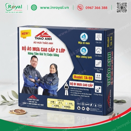 Vỏ hộp áo mưa cao cấp