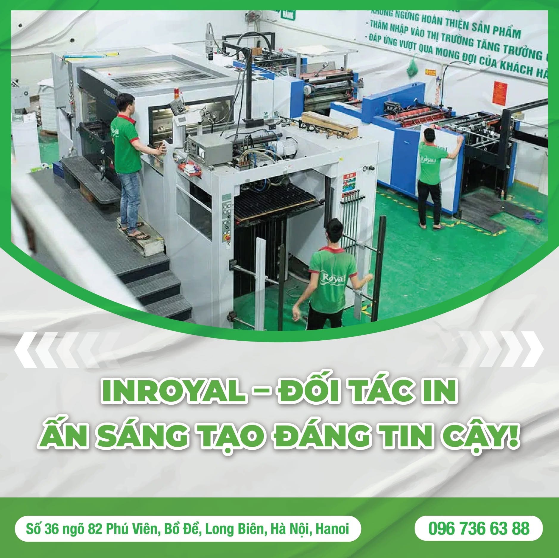 Xưởng sản xuất bao bì hộp giấy và tem nhãn uy tín In Royal Hà Nội