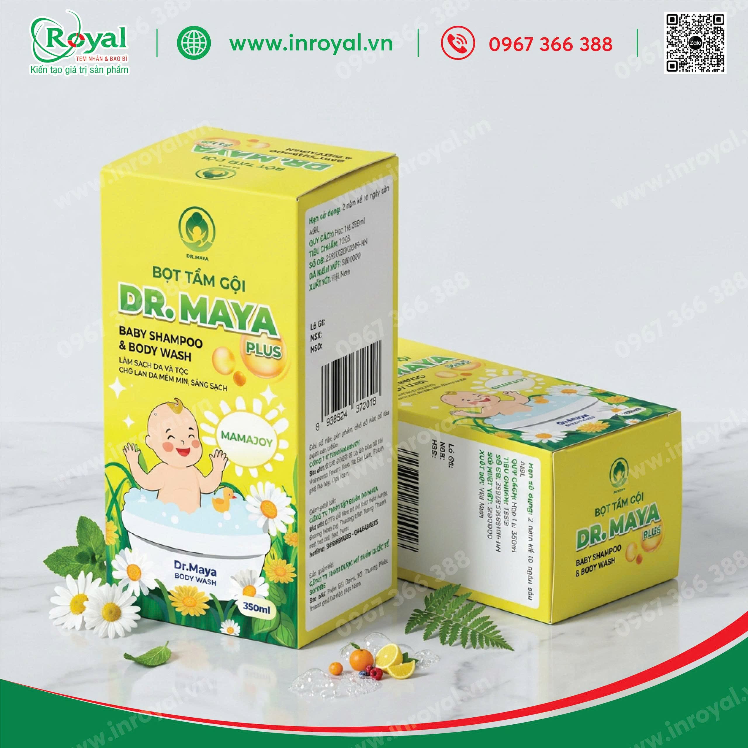 Hộp nắp g&agrave;i bọt tắm gội Dr. Maya