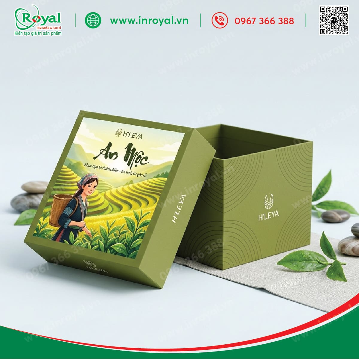 Hộp âm dương đựng trà An Mộc