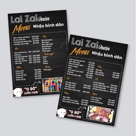 Menu Nhà hàng