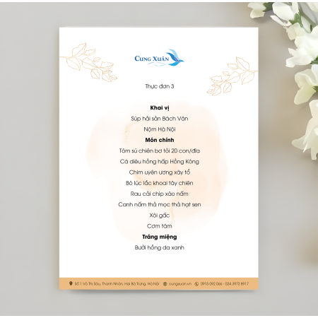 Menu Tiệc cưới