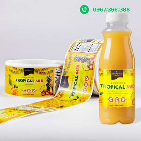 Tem nhãn đồ uống