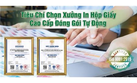 Tiêu chí đánh giá một xưởng in hộp giấy cao cấp đạt chuẩn vận hành đóng gói tự động